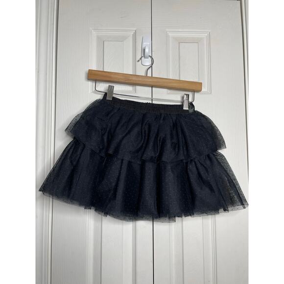 NEW Janie and Jack Black Tiered Tulle TuTu Skirt Size 7 - Picture 8 of 9